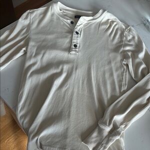 Banana Republic Cream Casual Button Down Shirt